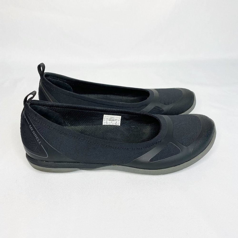 Merrell Womens J42800 Black Ceylon Sporty Slip On Ballet Flats Shoes Size 6.5